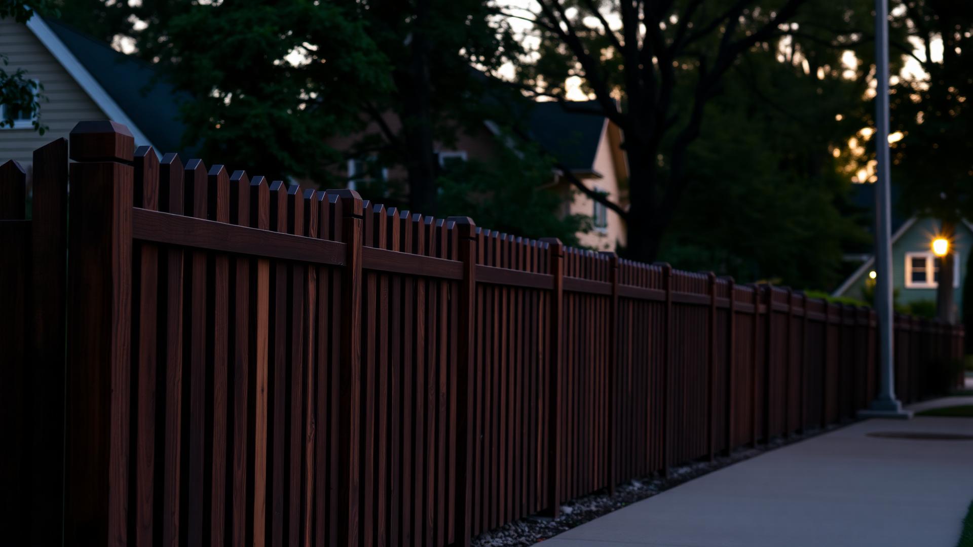 Restored wood fence in Edina, MN