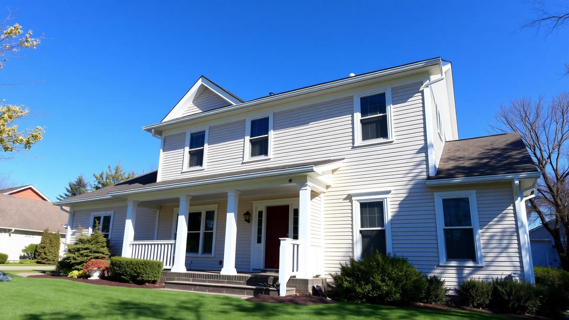 Freshly painted Edina, MN home exterior - JVN Exteriors painting